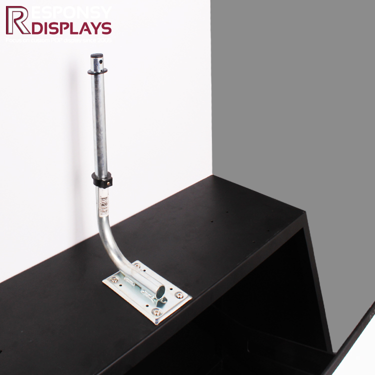 Metal And PVC Floor Standing Hose Reel POS Display Rack