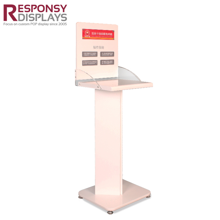 Custom Floor Acrylic And Wood Electronic Products Printer Display Stand