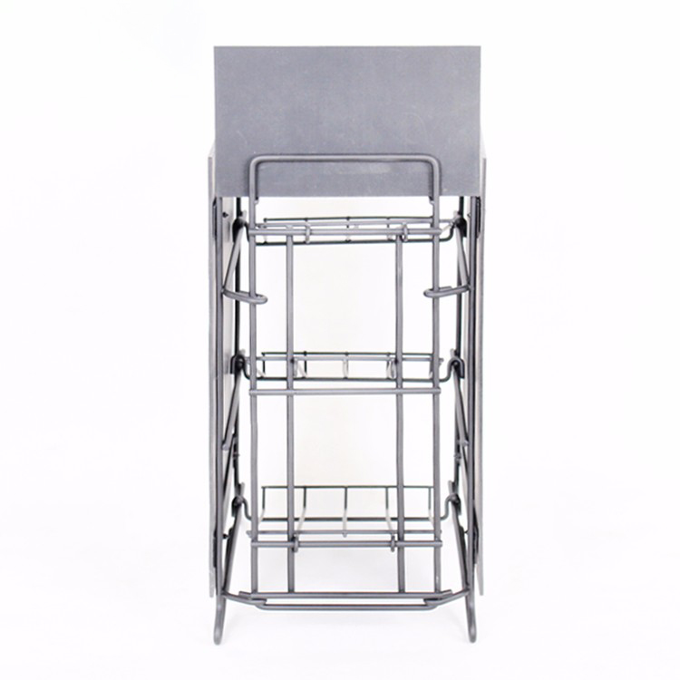Customized Metal Food And Snack Rack Display Stand For Supermarket