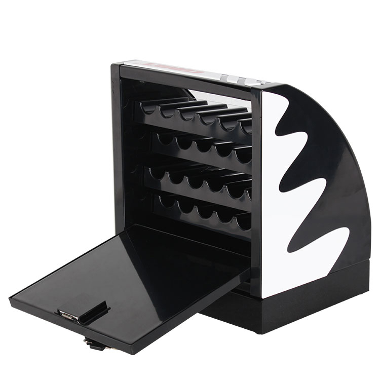 Table Top Black Acrylic Tool Bit Display Box Stand With Lock