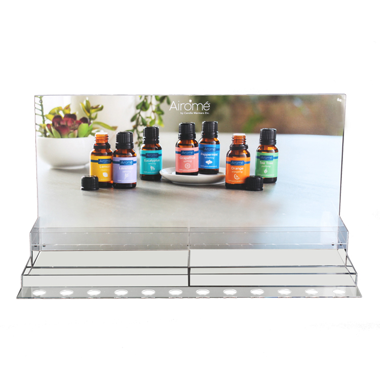 Premium & Cost-effective Table Top Clear Acrylic Essential Oil Display Rack