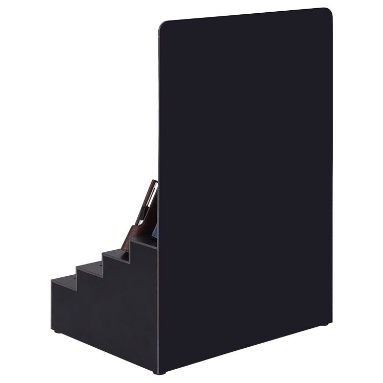 Custom Made Step-Shaped Counter PVC Wallet Display Stand With Slot